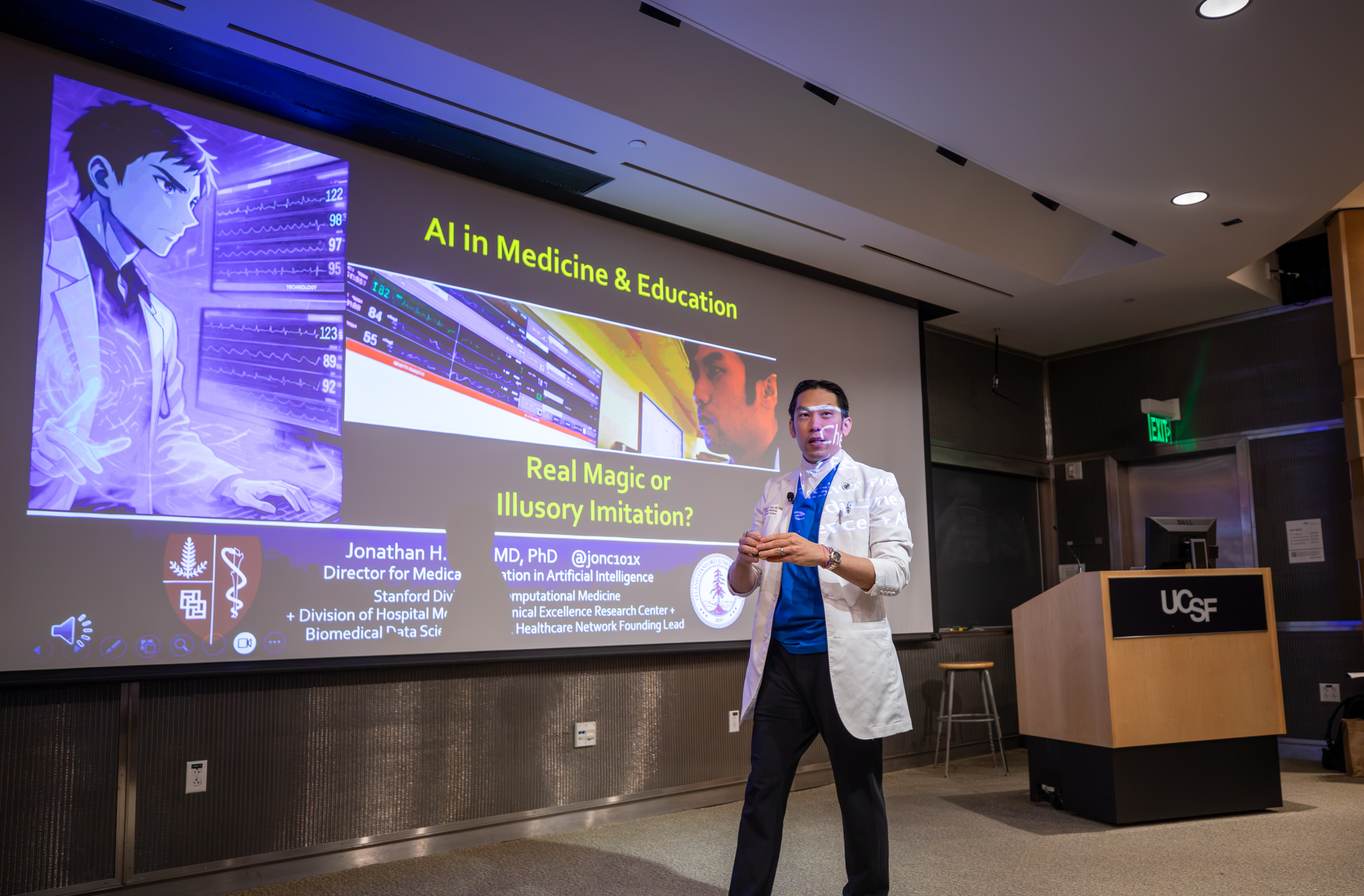 Jonathan Chen, MD, was the keynote speaker at the symposium.