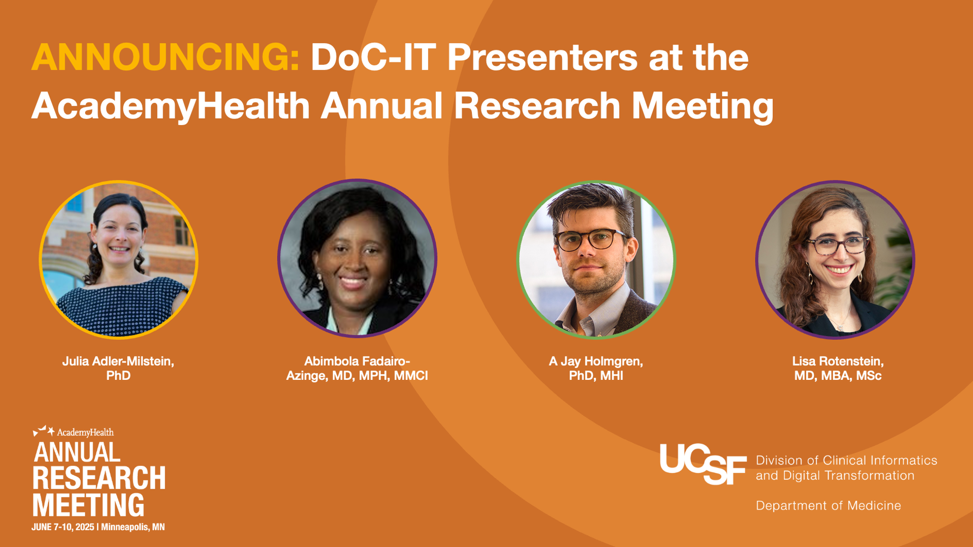 DoC-IT presenters at AcademyHealth