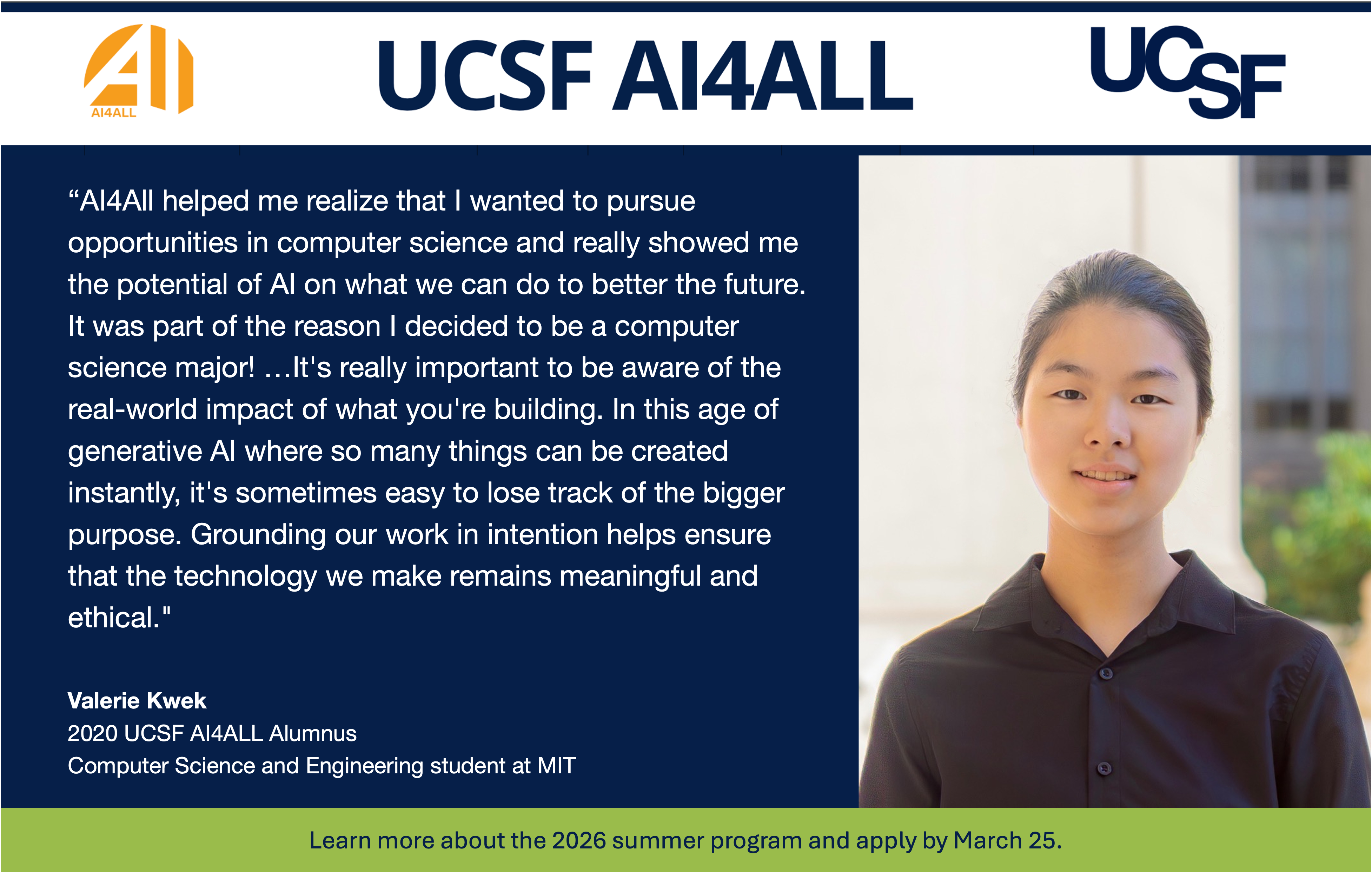 Valerie alumnus feature banner